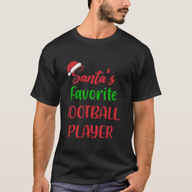 Camiseta Natal do jogador de futebol favorito Santas (Frente)