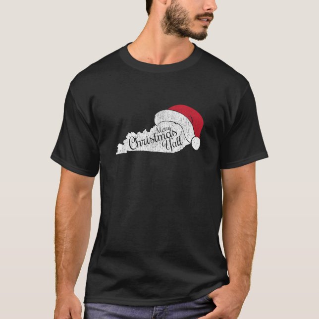 Camiseta Natal do Kentucky Feliz Natal Y Todos (Frente)