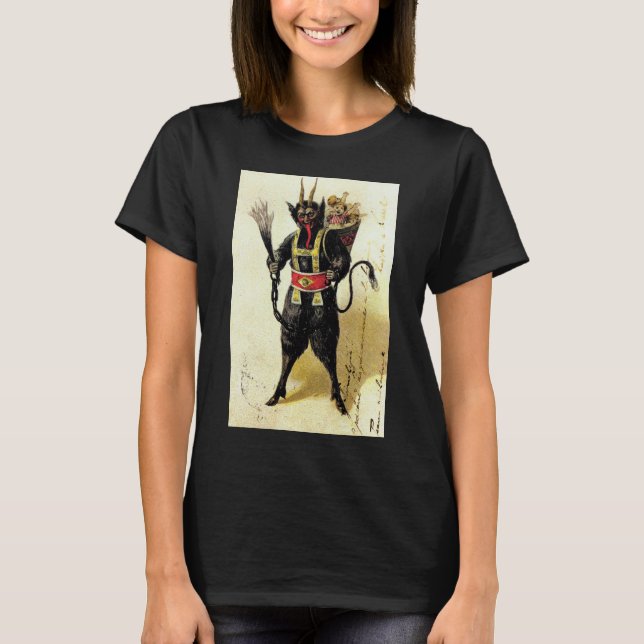 Camiseta Natal do Krampus Assusty Demon Holiday (Frente)