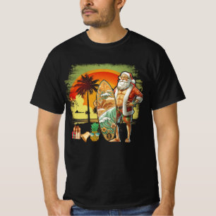Camiseta Natal do Papai Noel 6 Pack do Tropical Summer Surf