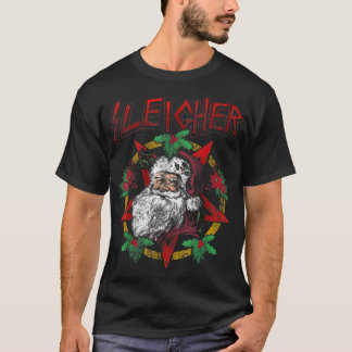 Camiseta Natal do Papai Noel de Metal Pesado mais elegante