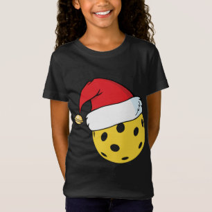 Camiseta Natal do Pickleball do Papai Noel