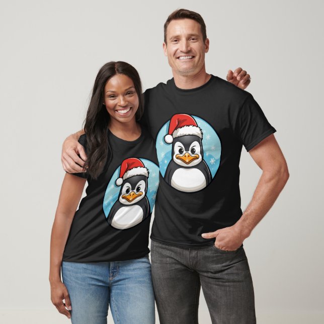 Camiseta Natal do Pinguim (Unissex)