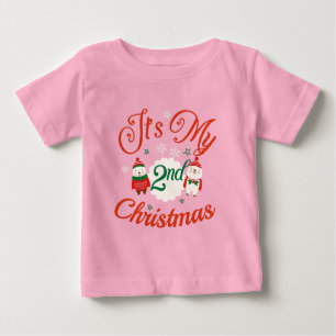 Camiseta Natal do segundo do bebê