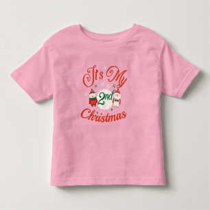 Camiseta Natal do segundo do bebê