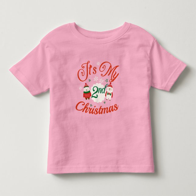 Camiseta Natal do segundo do bebê (Frente)