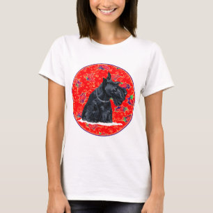 Camiseta Natal do Terrier Escocês