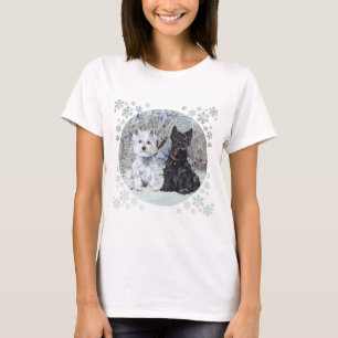 Camiseta Natal do Terrier Escocês