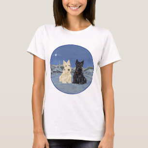 Camiseta Natal do Terrier Escocês