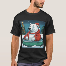 Camiseta Natal do Urso Quente Polar