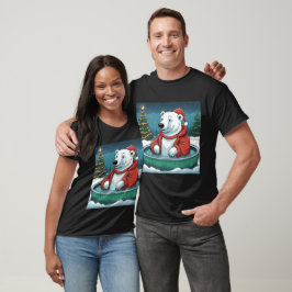 Camiseta Natal do Urso Quente Polar