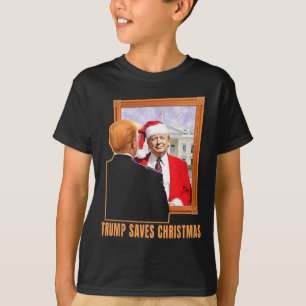 Camiseta Natal Donald Trump Presidente 2024 Trump Saves