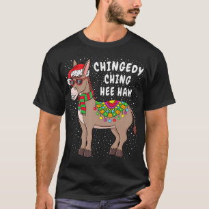 Camiseta Natal Donkey Engraçado Americano Natal Italiano Gi