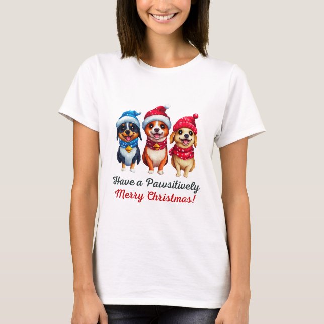 Camiseta Natal dos cães (Frente)