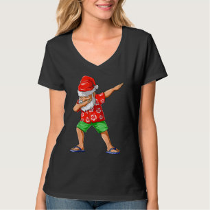 Camiseta Natal dos Papais noeis de Dabbing em San Havaiano