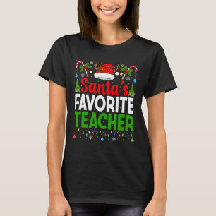 Camiseta Natal dos Professores Favoritos de Papai Noel Nata