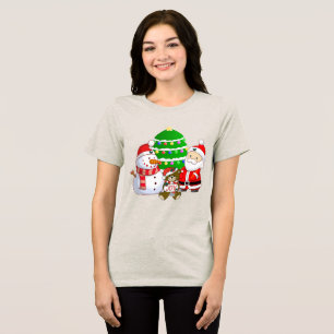 Camiseta Natal e Natal dos Amigos