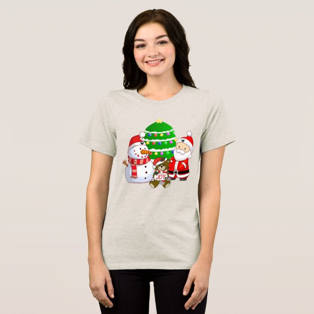 Camiseta Natal e Natal dos Amigos (Frente Completa)