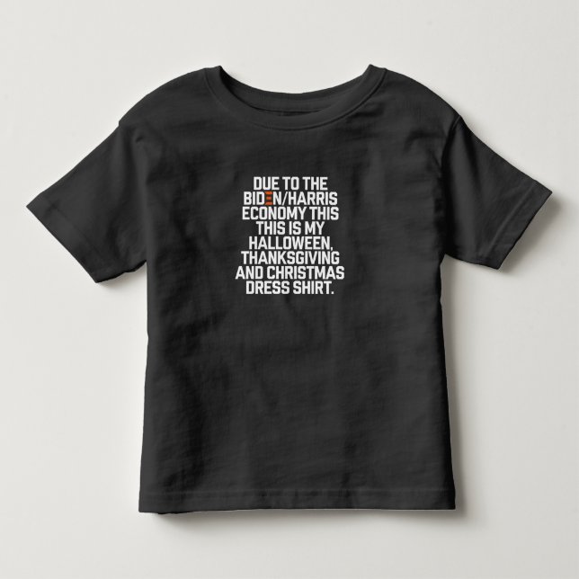 Camiseta Natal Economia Biden Harris Engraçado (Frente)