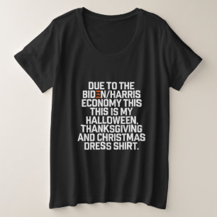 Camiseta Natal Economia Biden Harris Engraçado