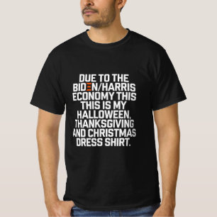 Camiseta Natal Economia Biden Harris Engraçado