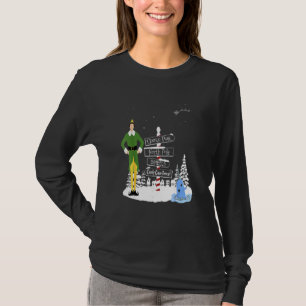 Camiseta Natal Elf Tows Holiday Papais noeis Buddy Snow