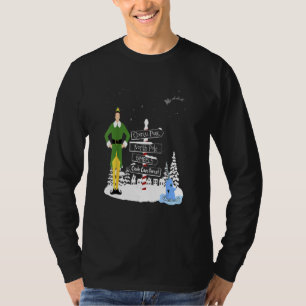 Camiseta Natal Elf Tows Holiday Papais noeis Buddy Snow