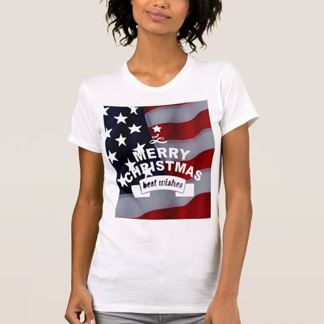 Camiseta Natal em estrela: Celebrar a temporada (Frente)