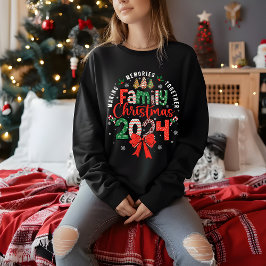Camiseta Natal em Família 2024 Criando Memórias Juntos