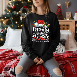 Camiseta Natal em Família 2024 Criando Memórias Juntos