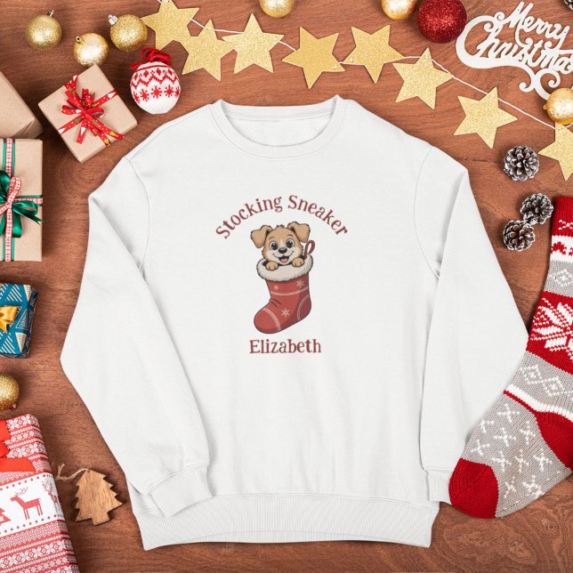 Camiseta Natal em Família Combinando Cachorro Fofo (Criador carregado)