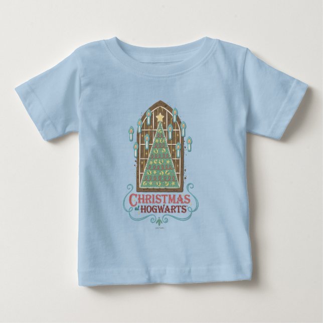 Camiseta Natal em HOGWARTS™ Gráfico de Biscoito (Frente)