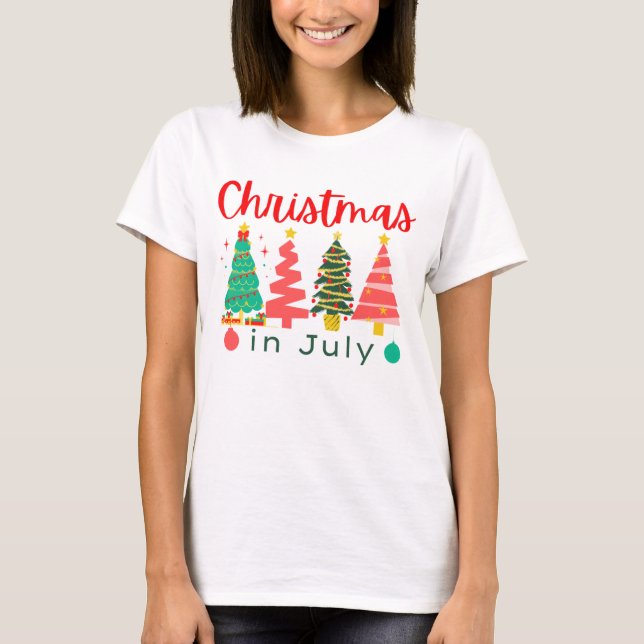 Camiseta natal em julho (Frente)