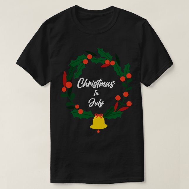 Camiseta Natal em julho (3) (Frente do Design)