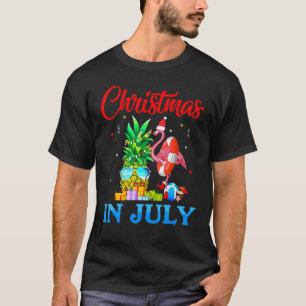Camiseta Natal Em Julho Abacaxi Árvore De Natal Flamingo Sa