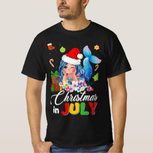 Camiseta Natal Em Julho, Anime Bonita Sum Santa Hat Sum