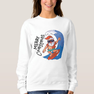 Camiseta Natal em julho Cartão Clássico Redondo Napki