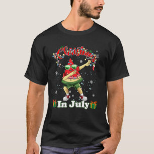 Camiseta Natal Em Julho Crianças Havaianas Dabbing Watermel
