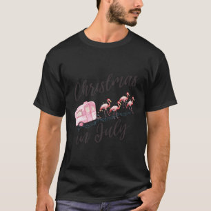 Camiseta Natal Em Julho De Férias Óculos De Sol Santa Hat S