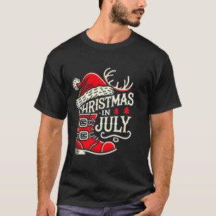 Camiseta Natal em julho Elfo engraçado para Summer Xmas Del