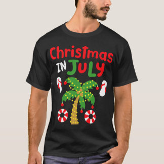 Camiseta Natal em julho Engraçado Verão Natal Homens Mulher