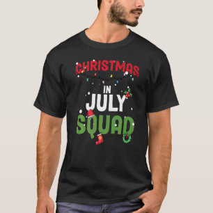 Camiseta Natal Em Julho Esquadrão Aniversário Festa De Nata