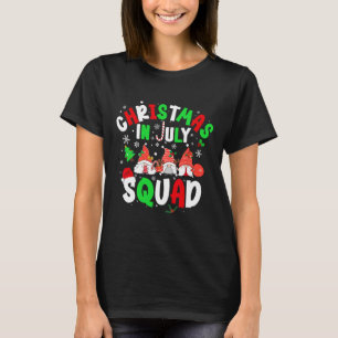 Camiseta Natal Em Julho Esquadrão Divertido Verão Xmas