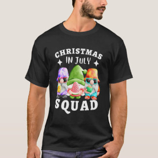 Camiseta Natal Em Julho Esquadrão Papai Noel Com Gnomos  Ve
