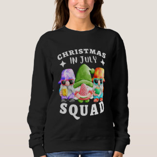 Camiseta Natal Em Julho Esquadrão Papai Noel Com Gnomos  Ve