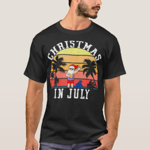Camiseta Natal Em Julho Furioso Papais noeis De Vintage Sum