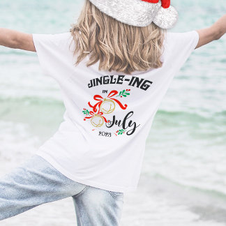 Camiseta Natal em julho Jingle-ing em julho Jingle Bells