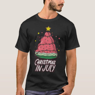 Camiseta natal em julho melancia