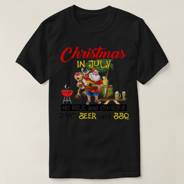 Camiseta Natal Em Julho Não Há Leite E Biscoitos Apenas Beb (Frente do Design)