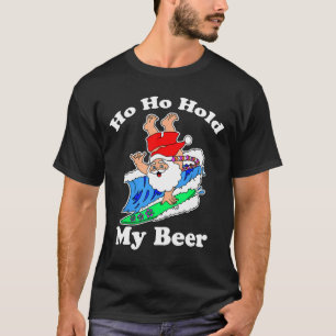 Camiseta Natal Em Julho Papai Noel Havaiano De Surfe